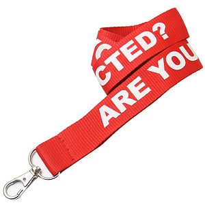 5 Days Rush Polyester Lanyards 1"