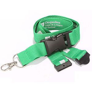 Polyester Lanyards w/ Buckle Release and Safety