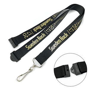 1/2" Polyester Lanyards with Safety Breakaway
