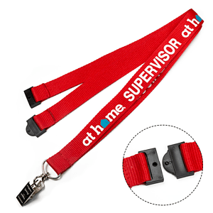 3/4" Polyester Lanyards with Safety Breakaway