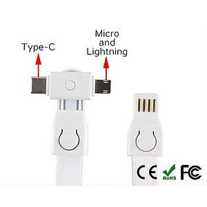 3 in 1 Lanyard USB cable Cable
