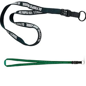 1/2" Woven Lanyards with Detachable Buckle Release