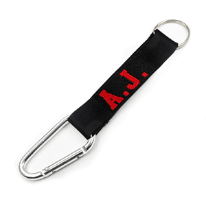 3/4 inch Woven Carabiner Pocket Lanyards