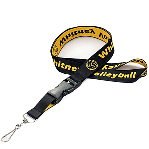 Recycled PET Eco-friendly Woven Lanyard w/ Buckle Release