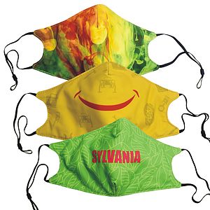 5 Layer Full Color Face Mask w/ Adjustable Ear Loop