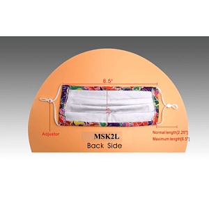 2 Layer Cotton Face Mask w/ Full Color Imprint & Adjuster