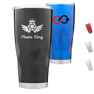 20 oz Stainless Steel Travel Tumbler Design Grip drinkware