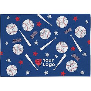 11" x 18" Sublimated Serged Hem Microfiber Rally Towel
