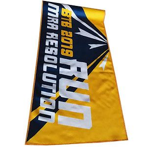 12" x 31.5" Sublimated Mesh Cooling Towel