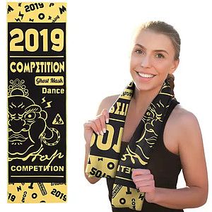 12" x 31.5" Sublimated Mesh Cooling Towel