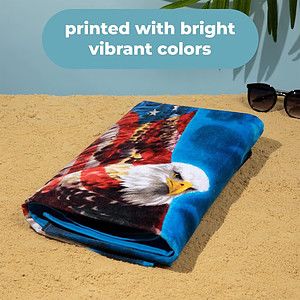 22″ X 42″ Sublimated Silk Touch Velour Bath/Sports Towel