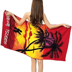 28″ X 58″ Sublimated Silk Touch Velour Beach Towel