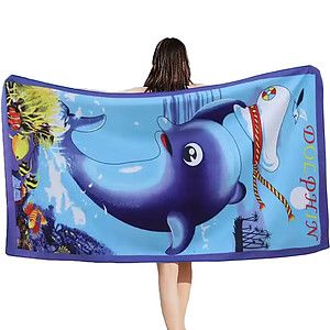 30″ X 60″ Sublimated Silk Touch Velour Beach Towel