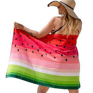 30″ X 60″ Sublimated Self-Hemmed Silk Touch Velour Beach Towel