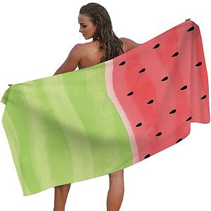 30″ X 60″ Sublimated Self-Hemmed Silk Touch Velour Beach Towel