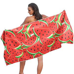 30″ X 60″ Sublimated Self-Hemmed Silk Touch Velour Beach Towel