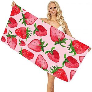 30″ X 60″ Sublimated Self-Hemmed Silk Touch Velour Beach Towel