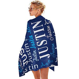 35″ X 70″ Premium Sublimated Silk Touch Velour Beach Towel