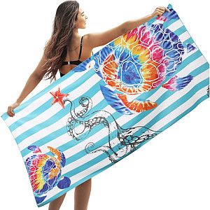 35″ X 70″ Premium Sublimated Silk Touch Velour Beach Towel