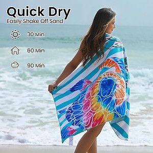 35″ X 70″ Premium Sublimated Silk Touch Velour Beach Towel