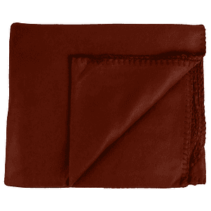 260 GSM Polar Fleece Throw Blanket with Matching Whipstitch Trim 50"x 60"