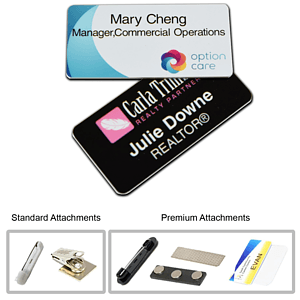 1.5" x 3" Name Badge Digitally Printed