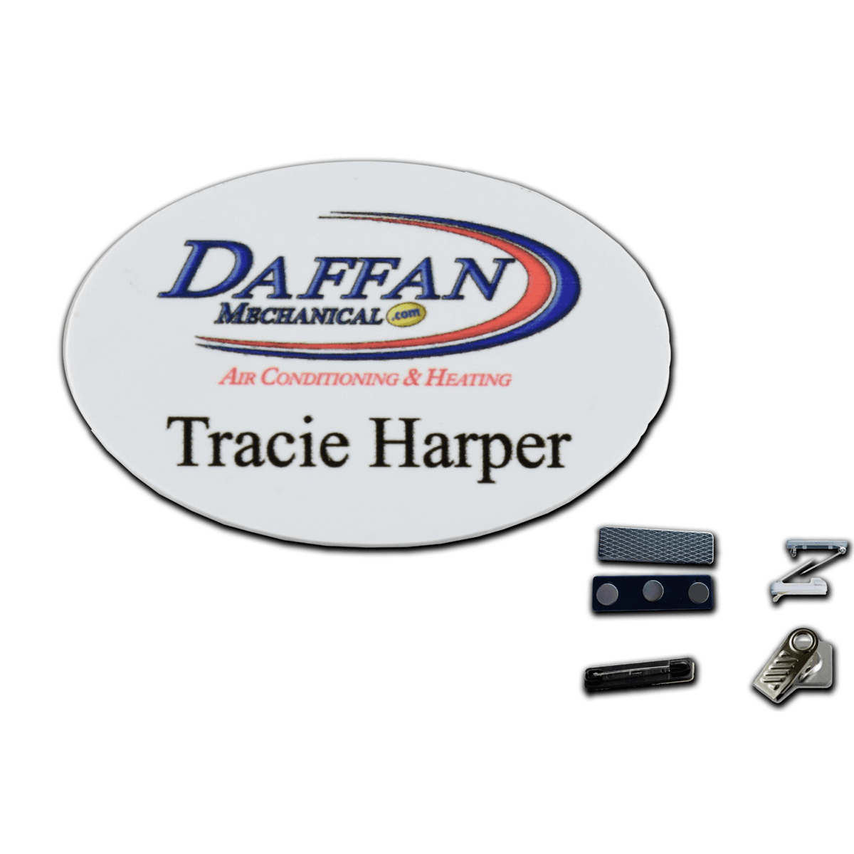 2 INCH X 3 INCH PLASTIC NAME BADGE