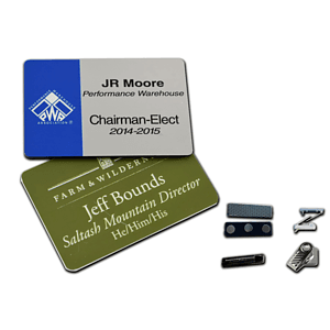 2.125" x 3.375" Plastic Name Badge