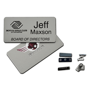1.5" x 3" Metal Name Badge - Digital Printed
