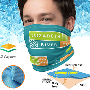 Cooling Neck Gaiter Full Color Summer Face Bandana Mask