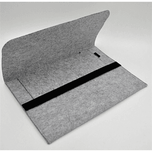 Felt Laptop Sleeve w/ Flip Closure & Three Compartments