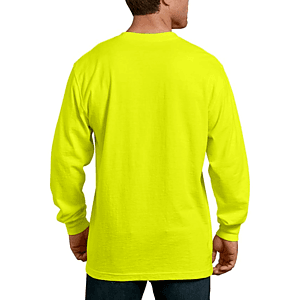Non-ANSI Safety Long Sleeve Tee Shirt w/ Pocket