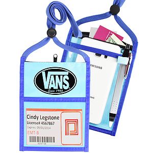 TWO TONE DOUBLE WINDOW POUCH