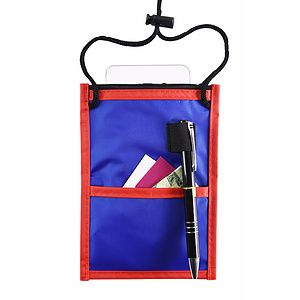 TWO TONE WALLET WITH ROPE LANYARDS