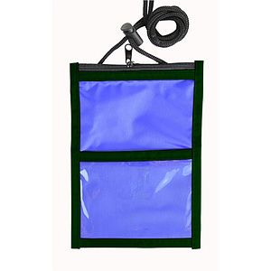 TWO TONE WALLET WITH ROPE LANYARDS
