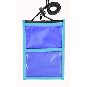 TWO TONE WALLET WITH ROPE LANYARDS