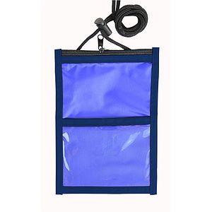 TWO TONE WALLET WITH ROPE LANYARDS