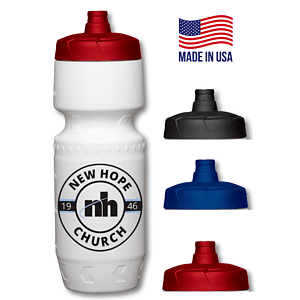 Premium Bike Bottle USA made 24 oz push spout