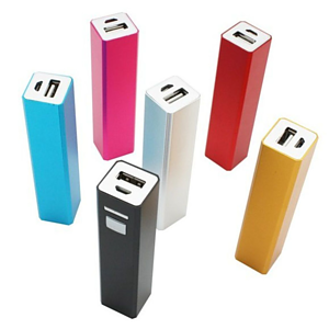 ALUMINIUM PORTABLE POWER BANKS 2200MAH