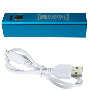 ALUMINIUM PORTABLE POWER BANKS 2200MAH