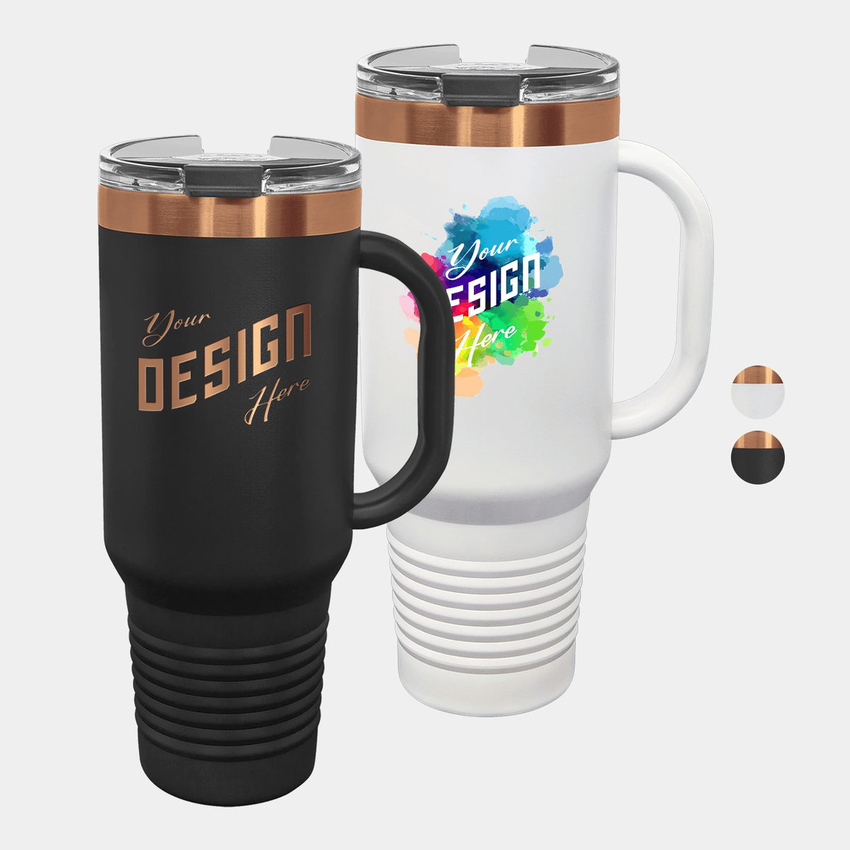 40 oz Polar Camel® Stainless Steel Insulated Ion Plated Travel Mug