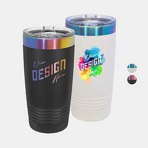 20 oz Polar Camel® Stainless Steel Insulated Prism Ion Plated Ringneck Tumbler