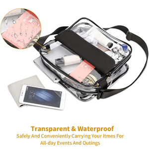 Fashion Clear Purse Handbag PVC Transparent Crossbody Bag
