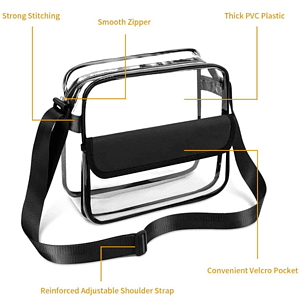 Fashion Clear Purse Handbag PVC Transparent Crossbody Bag
