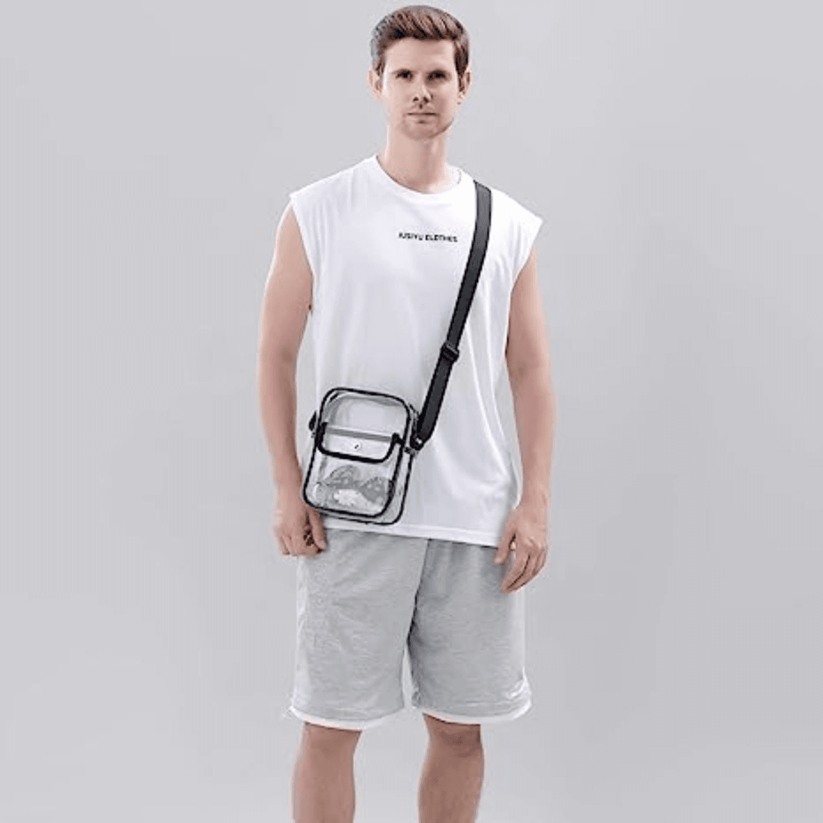 Stadium Approved Clear Purse Handbag PVC Crossbody Bag
