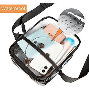 Stadium Approved Clear Purse Handbag PVC Crossbody Bag