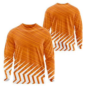 Unisex 160 GSM Football Mesh Performance Sublimation Long Sleeve T-shirt