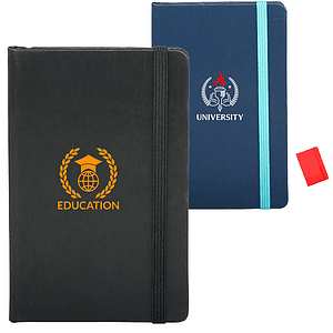 5.5 x 8.5 Hardcover Journal Notebooks w/ Matching Color Elastic Band
