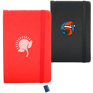 Hardcover Notebooks w/ Matching Color Elastic Band Notepad
