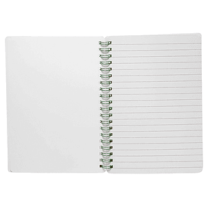5" x 7" in Spiral Notebook with Color Accents